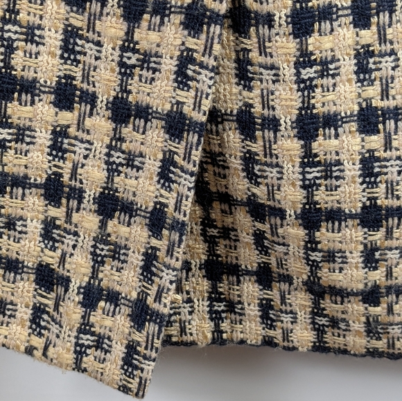 Anne Klein II Vintage Black and Nude Tweed Pencil Skirt 4 - Picture 10 of 10